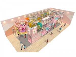 2 levels candy theme indoor playground