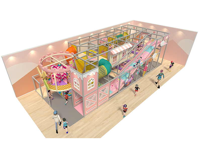 2 levels candy theme indoor playground