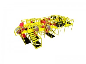 Yellow color 2 levels indoor playground