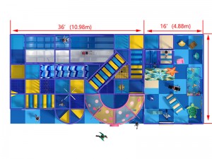 3 levels indoor play structure