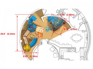 Viking theme toddler play structure