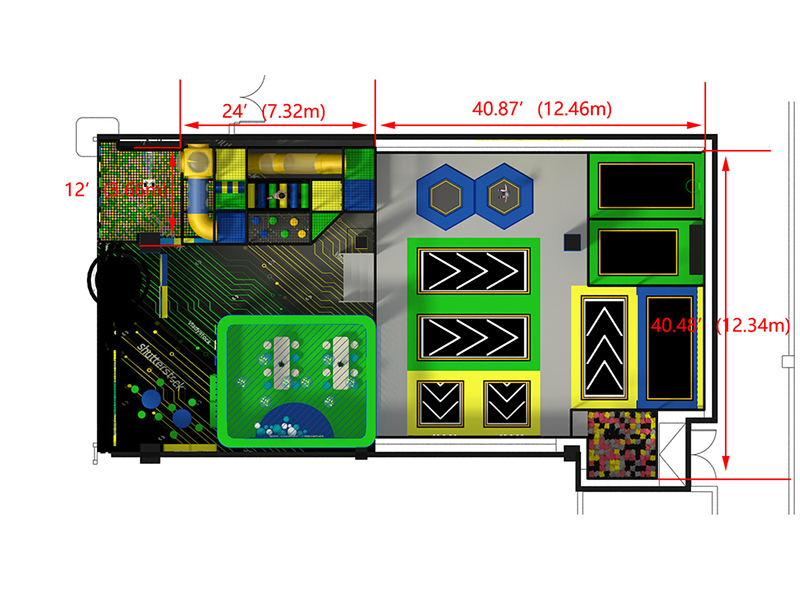 Small Trampoline Park For Indoor Playground1