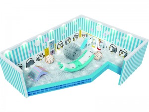 Clear color theme ball pool