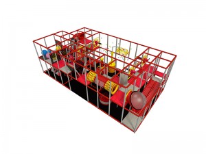 red and black ball blaster playground