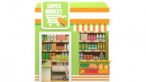 Supermarket role play house
