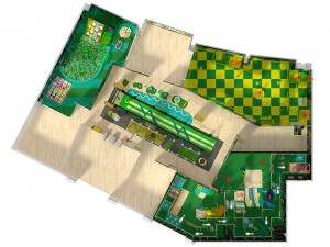 Comprehensive new nouveau theme indoor playground