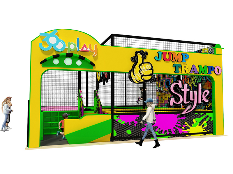 Unique small trampoline park for indoor playground4