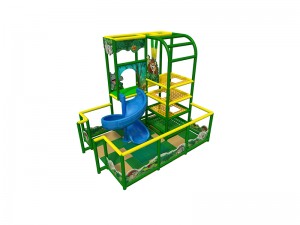 Mini 2 level forest theme play structure