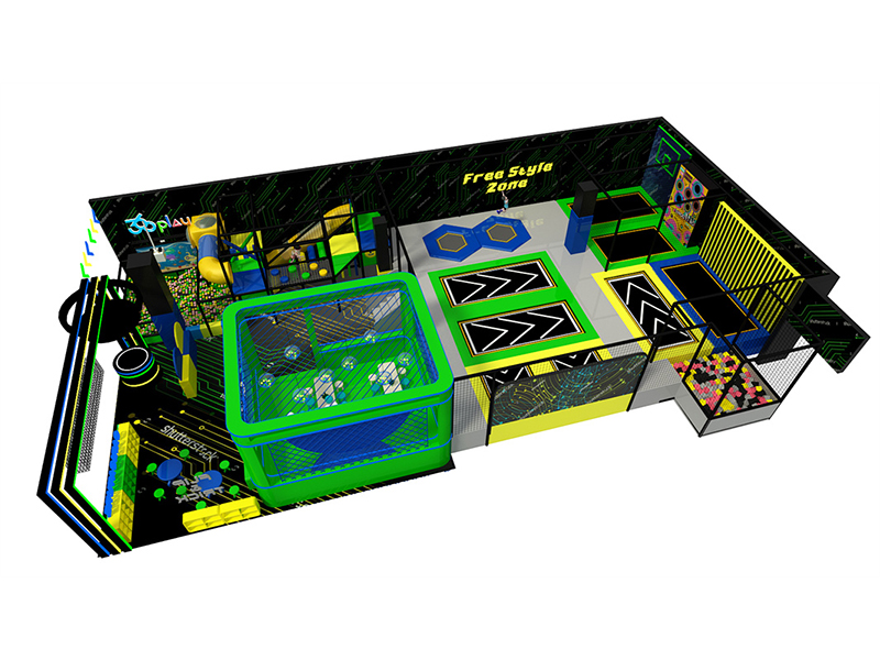Small trampoline park for indoor playgroundSmall Trampoline Park For Indoor Playground5