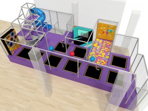 Indoor trampoline park