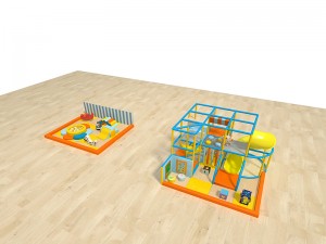 Customized 2 levels toddler play structure