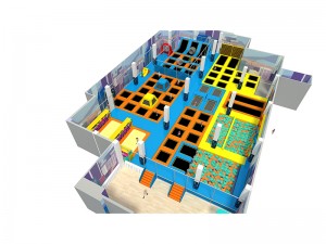 Big comprehensive Trampoline park for indoor playground