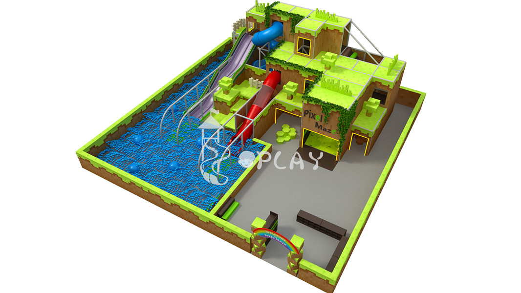 THE PIXEL MAZE — A Masterclass in Immersive Voxel-Themed Play Environments6 - 副本