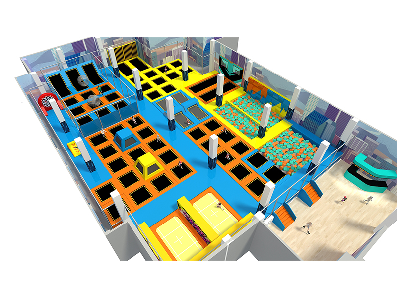 Big comprehensive Trampoline park for indoor playgroundb