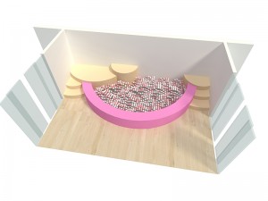 Small pink ball pool