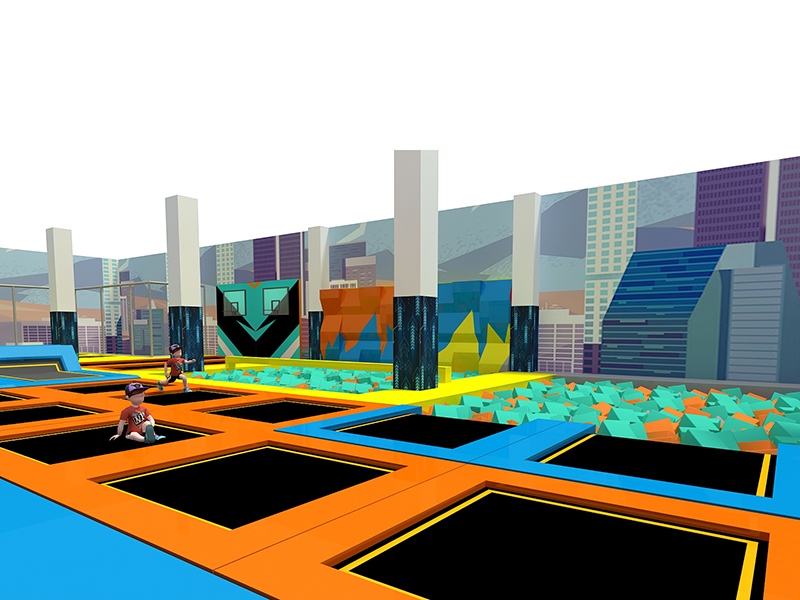 Big comprehensive Trampoline park for indoor playgroundc