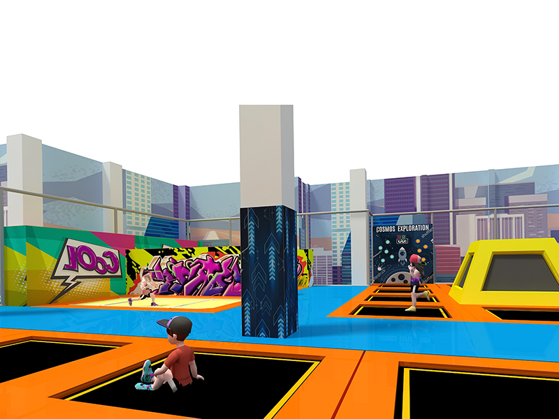 Big comprehensive Trampoline park for indoor playgrounde