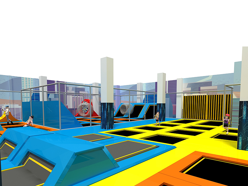 Big comprehensive Trampoline park for indoor playgroundf
