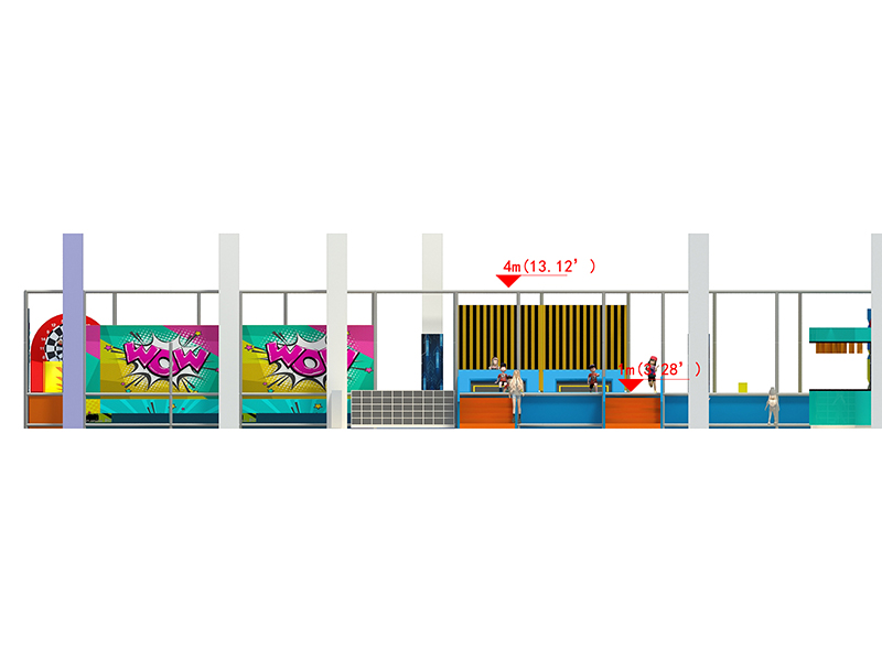 Big comprehensive Trampoline park for indoor playgroundh